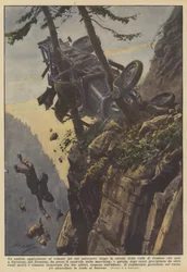 Ein Fahrer, der am Steuer seines Lastwagens im Cembra-Tal eingeschlafen ist